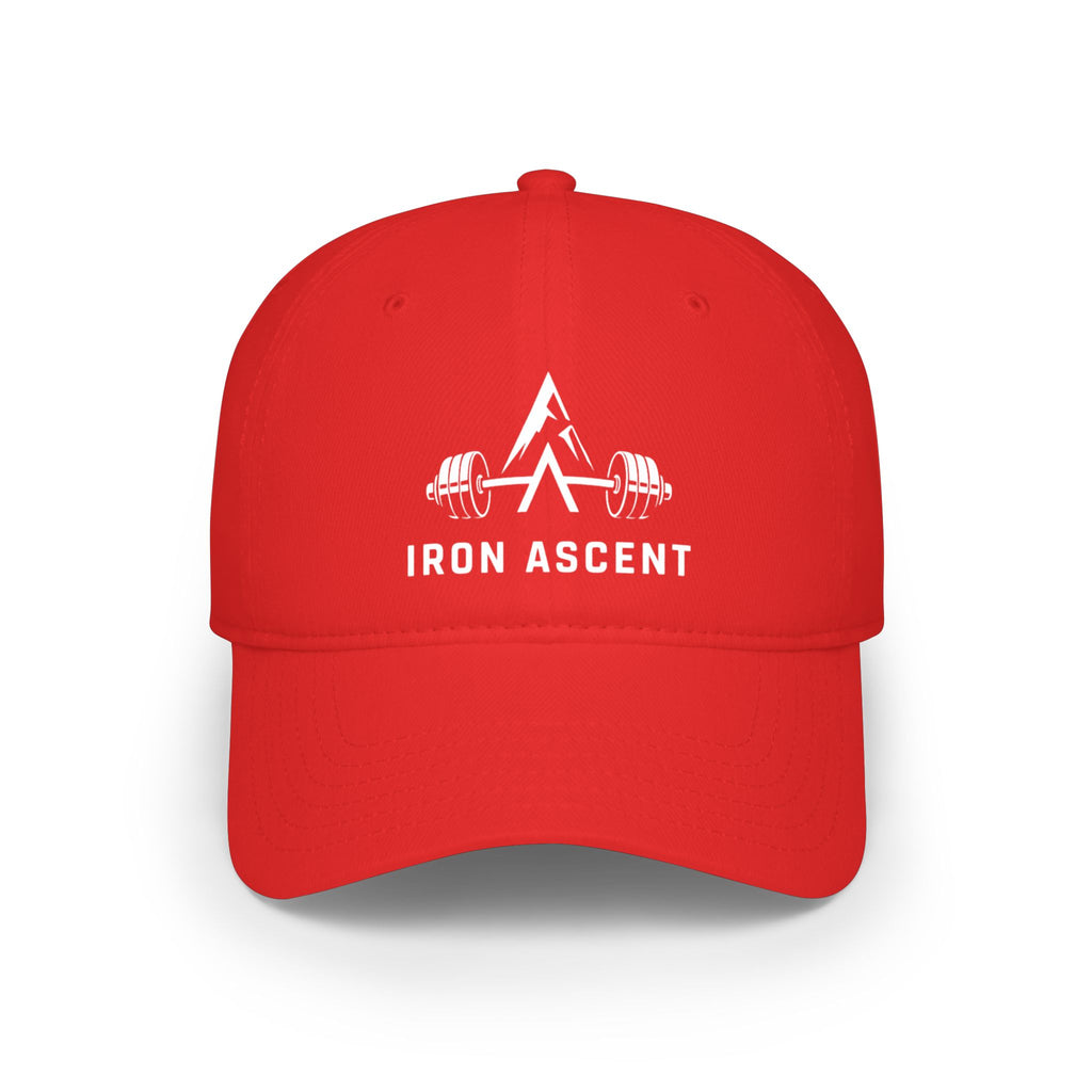 Iron Ascent Barbell Logo Baseball Cap — Fitness Weightlifting Hat