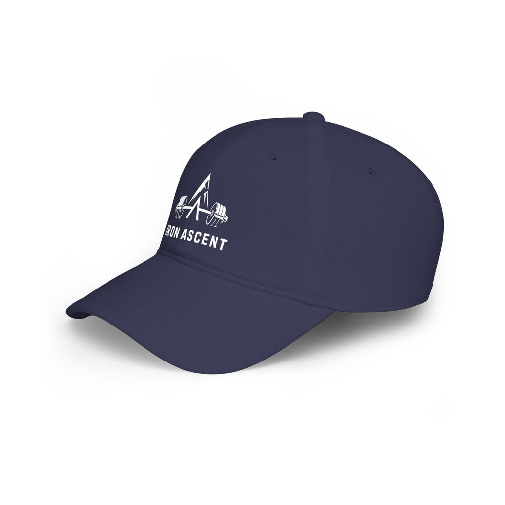 Iron Ascent Barbell Logo Baseball Cap — Fitness Weightlifting Hat