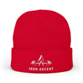 Embroidered Iron Ascent Knit Beanie – Mountain & Barbell Outdoor Fitness Hat