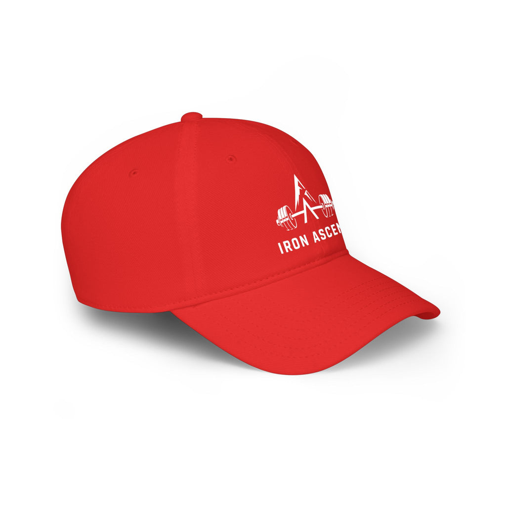Iron Ascent Barbell Logo Baseball Cap — Fitness Weightlifting Hat