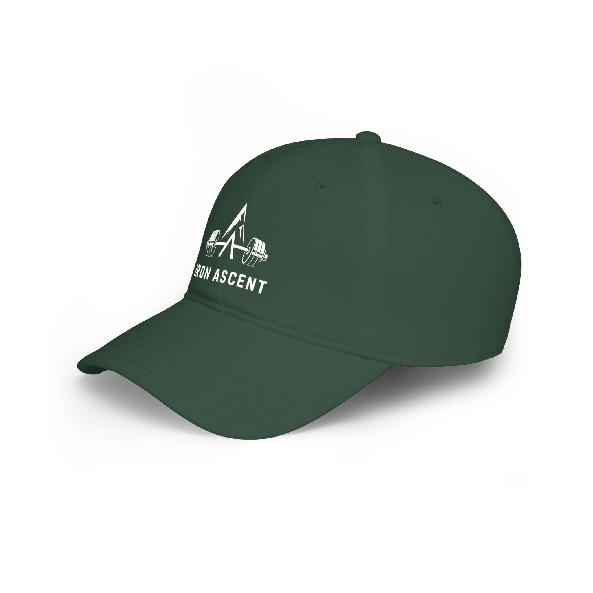 Iron Ascent Barbell Logo Baseball Cap — Fitness Weightlifting Hat