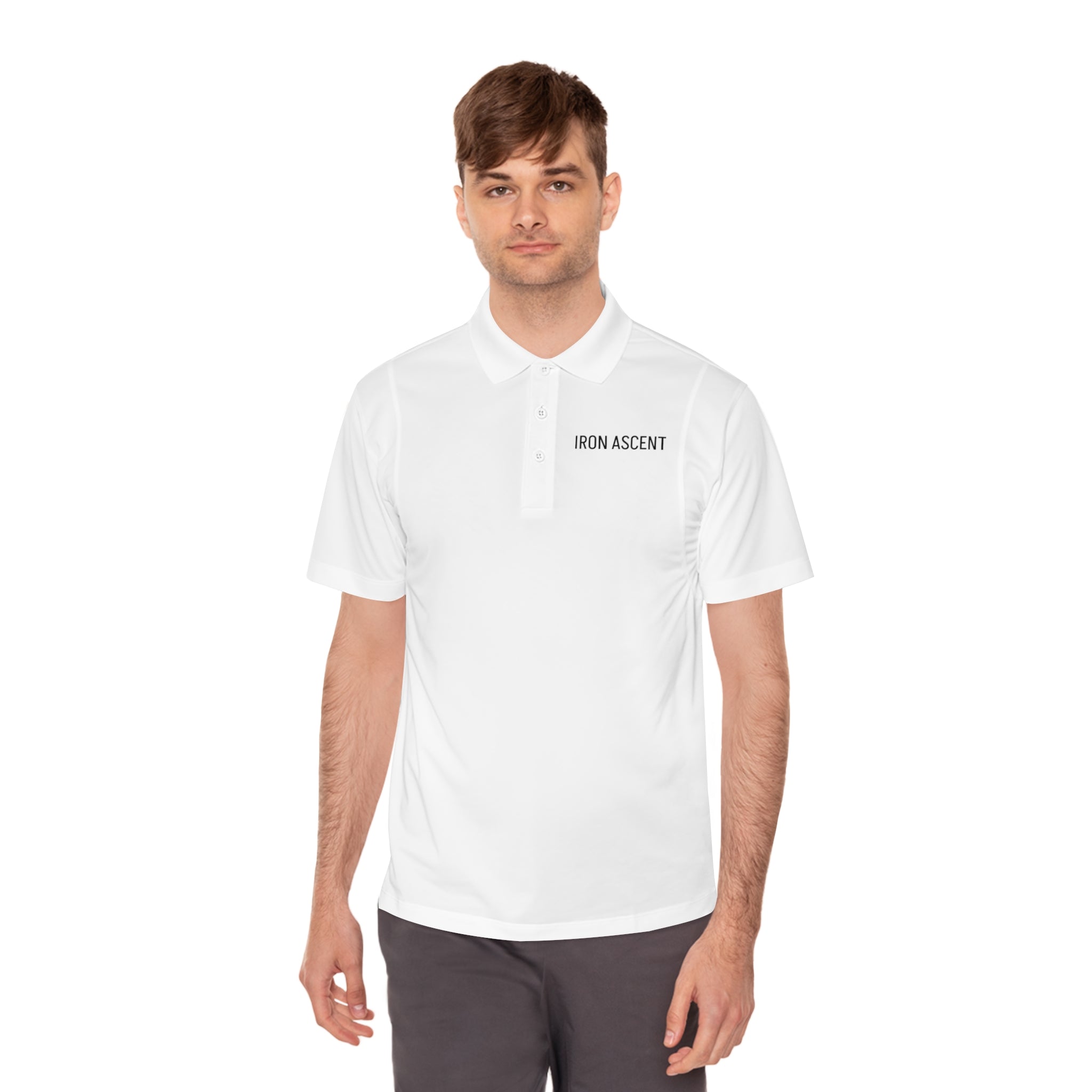 Iron Ascent Men's Sport Polo Shirt — Lightweight Athletic Golf & Training Top