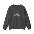 Forged By Iron Crewneck Sweatshirt — Minimal Back Print Graphic Sweatshirt