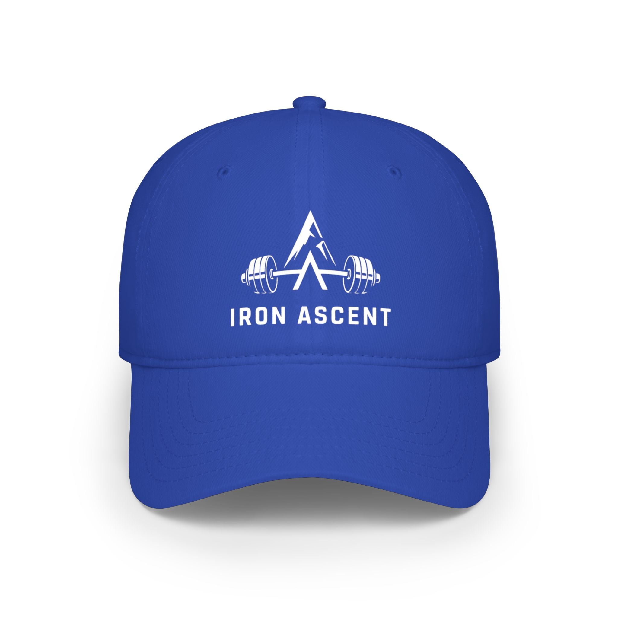 Iron Ascent Barbell Logo Baseball Cap — Fitness Weightlifting Hat