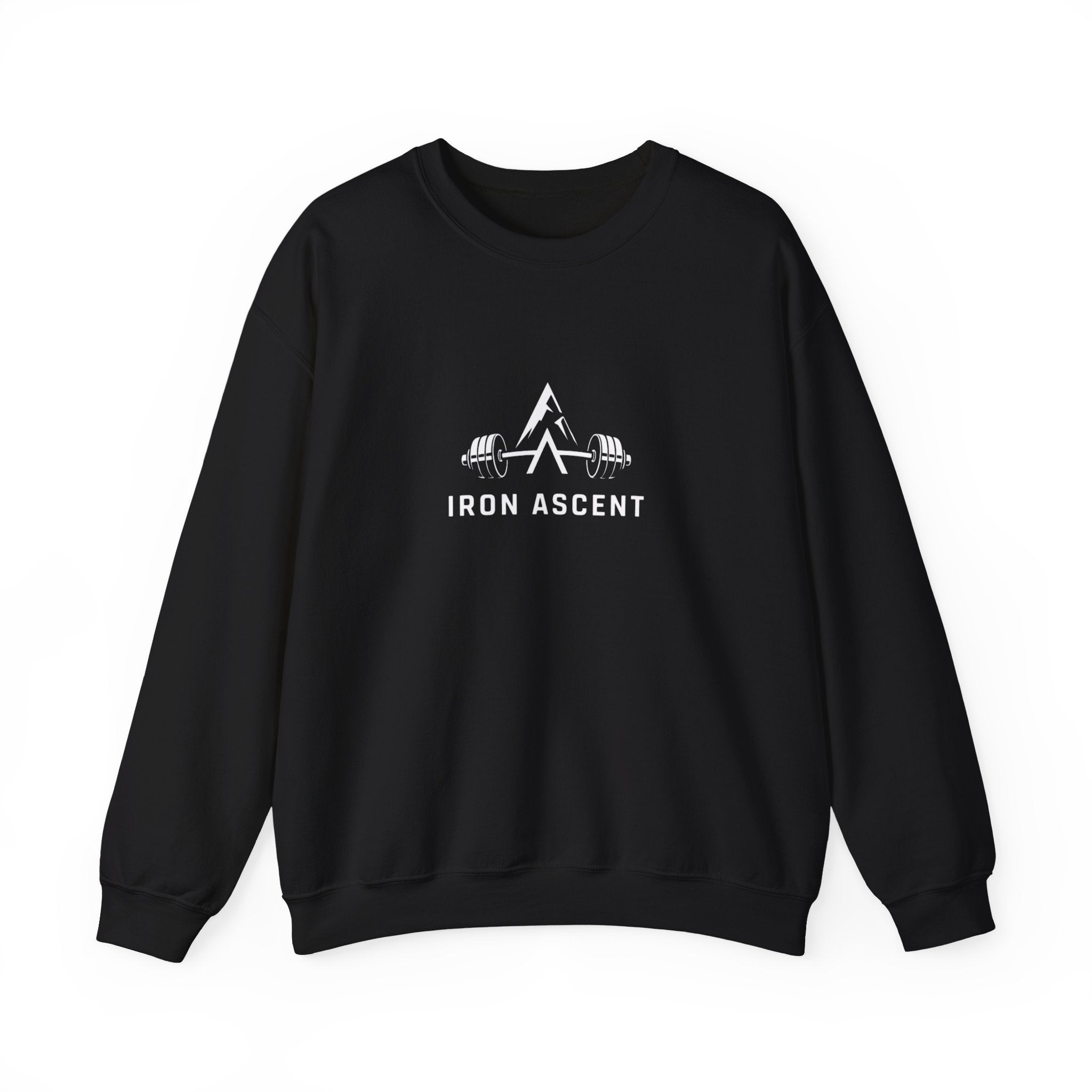 Forged By Iron Crewneck Sweatshirt — Minimal Back Print Graphic Sweatshirt