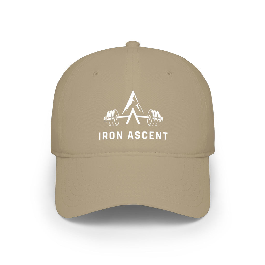 Iron Ascent Barbell Logo Baseball Cap — Fitness Weightlifting Hat