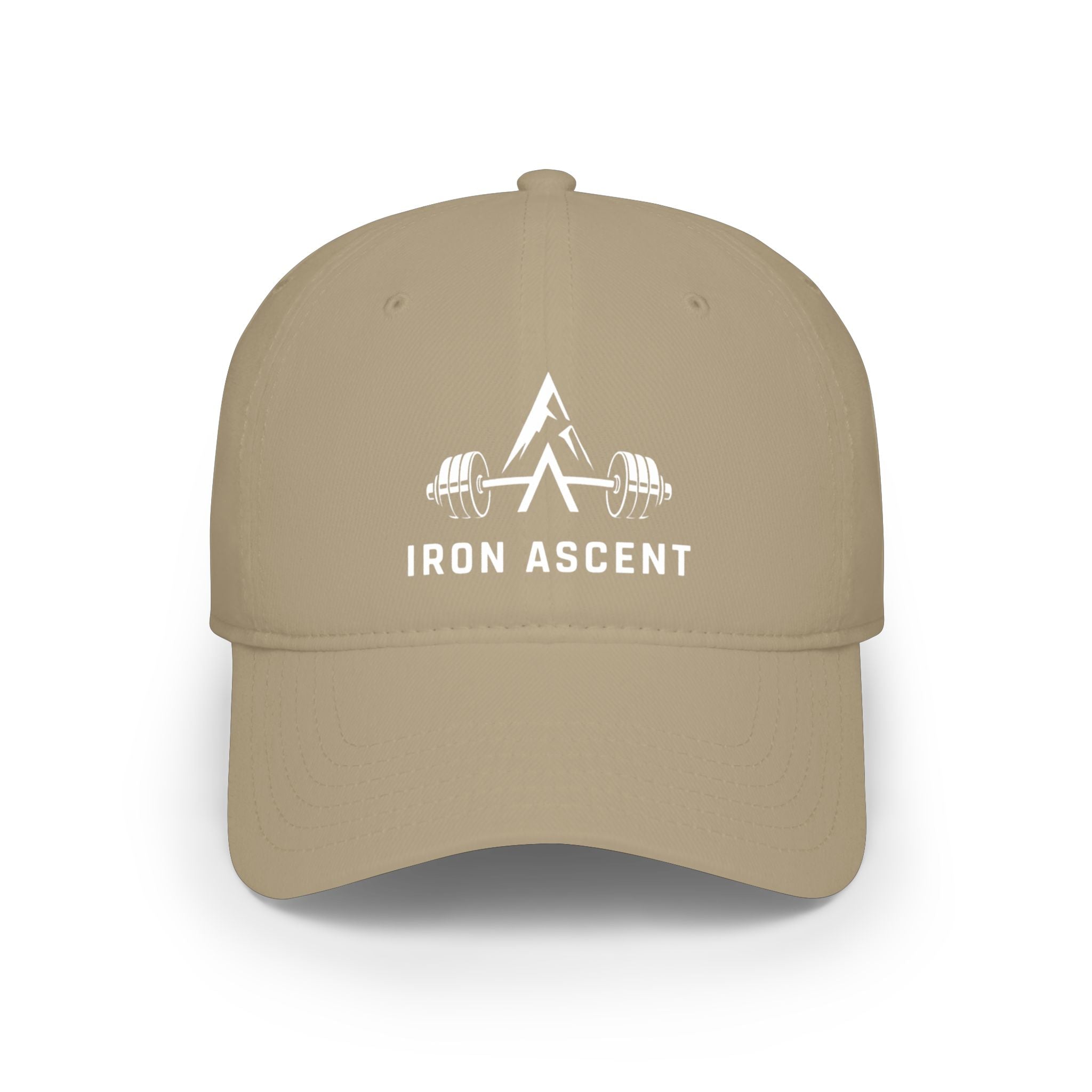 Iron Ascent Barbell Logo Baseball Cap — Fitness Weightlifting Hat