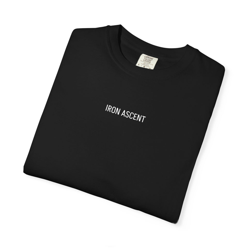 Forged By Iron T-Shirt — 'Iron Ascent' Minimal Gym Tee