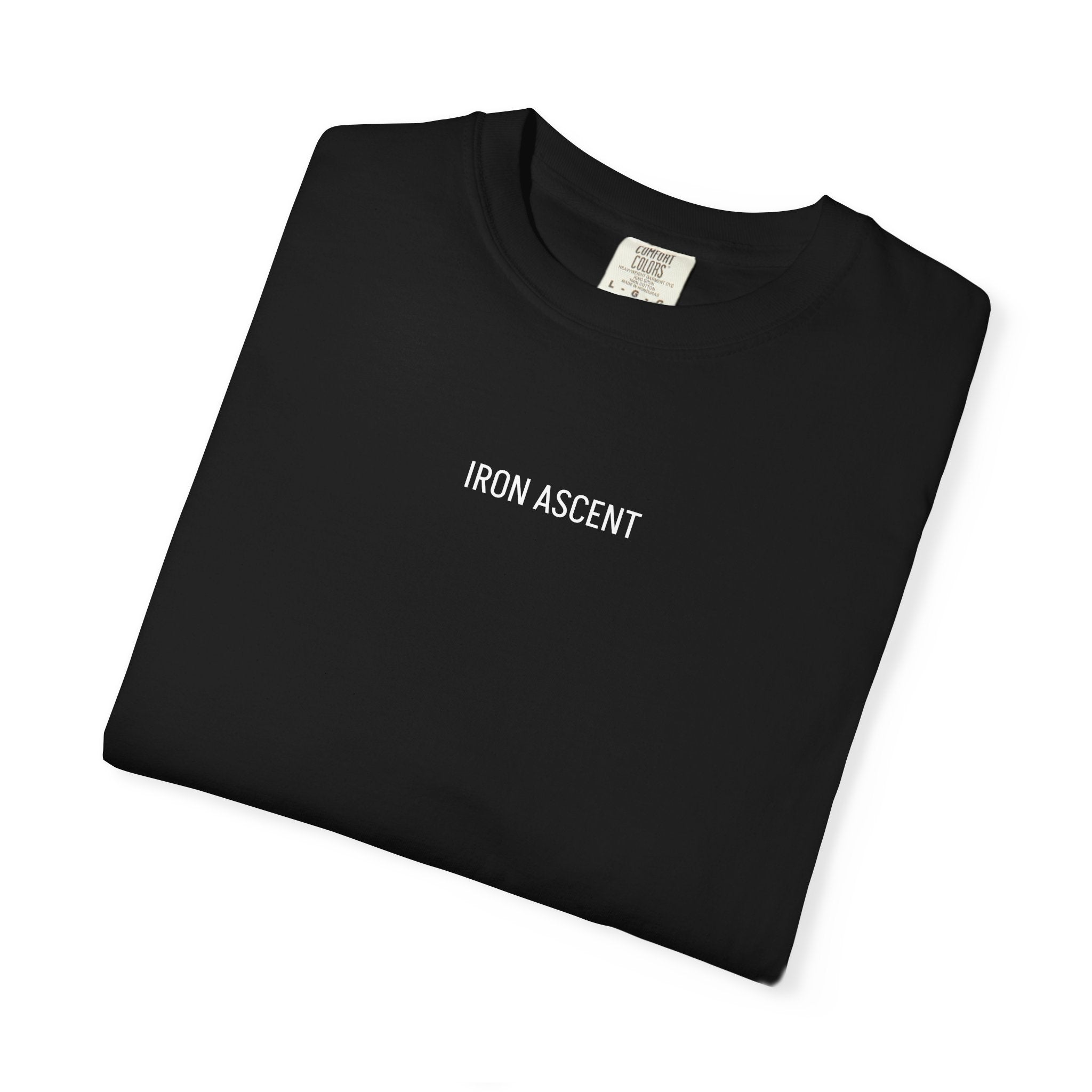 Forged By Iron T-Shirt — 'Iron Ascent' Minimal Gym Tee