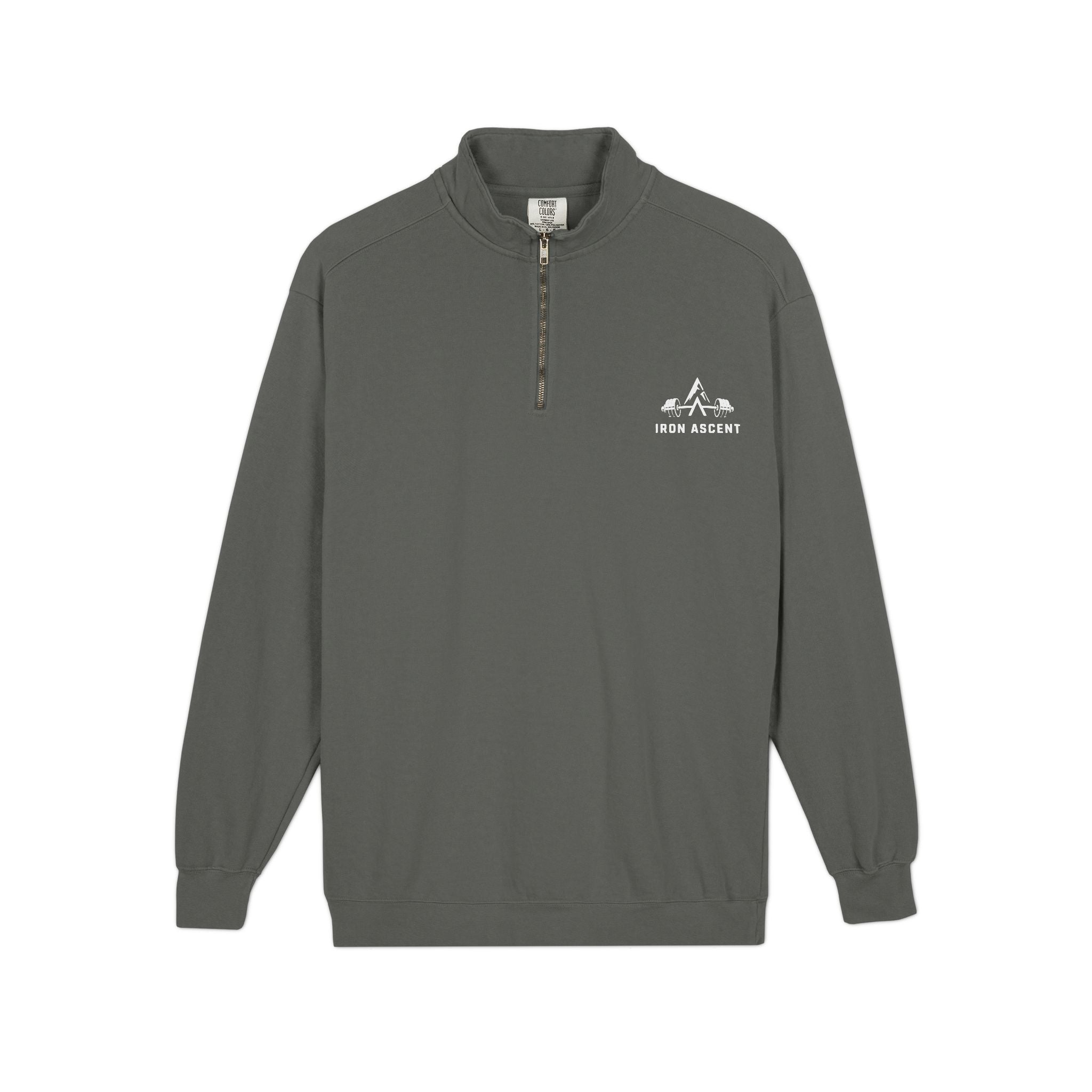 Quarter-Zip Sweatshirt — Moon Ridge Minimal Logo