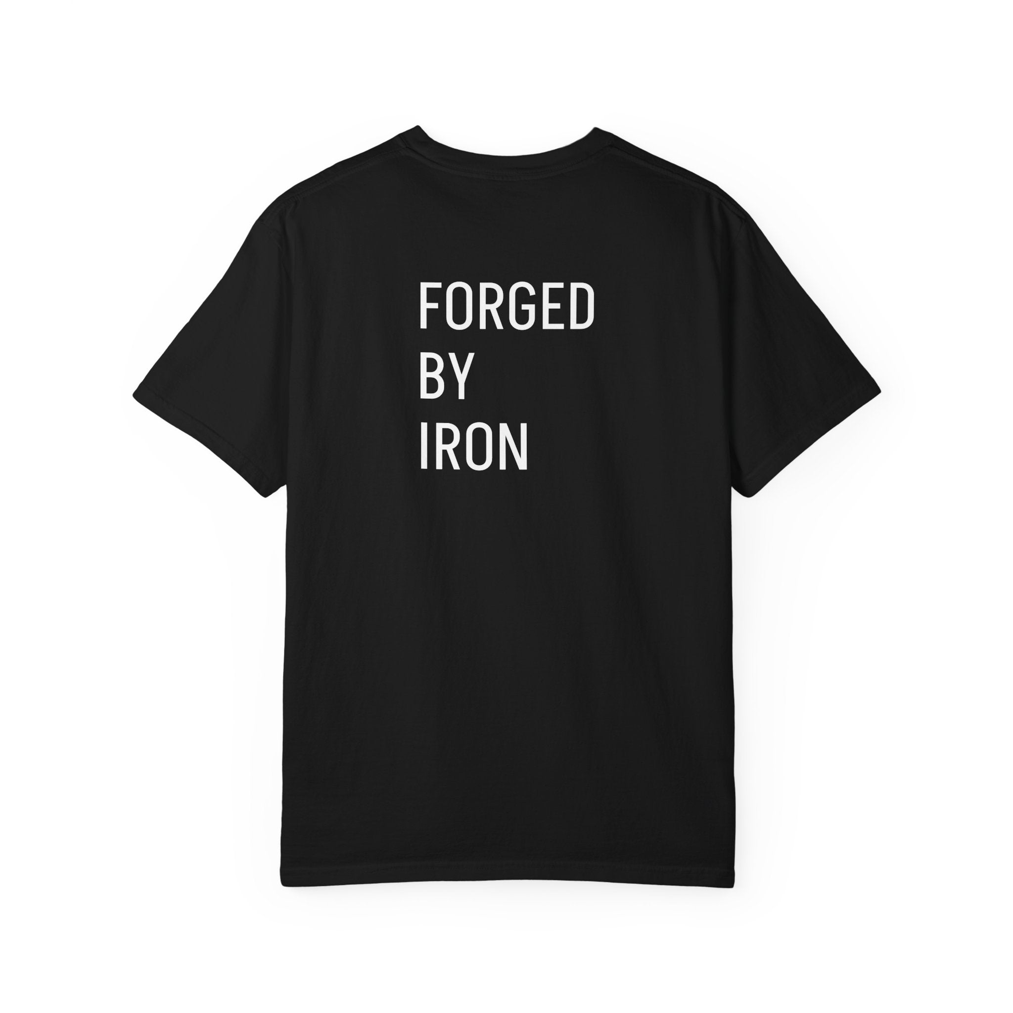 Forged By Iron T-Shirt — 'Iron Ascent' Minimal Gym Tee