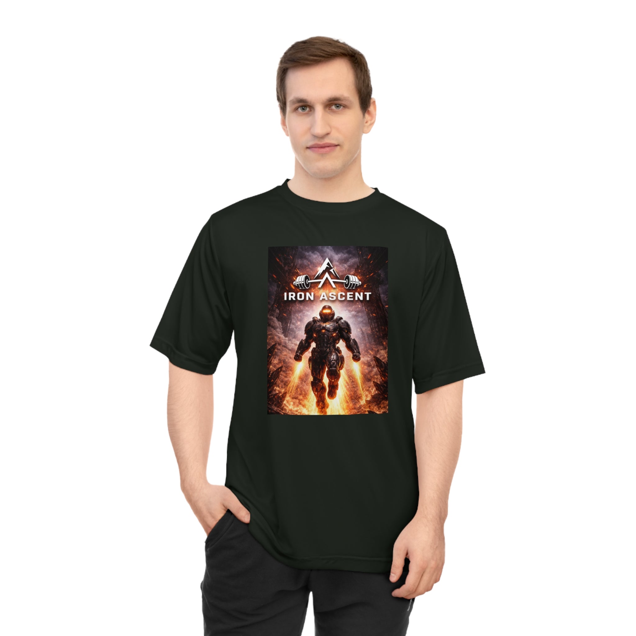 Iron Ascent Performance Tee — "Forged by Iron" Graphic