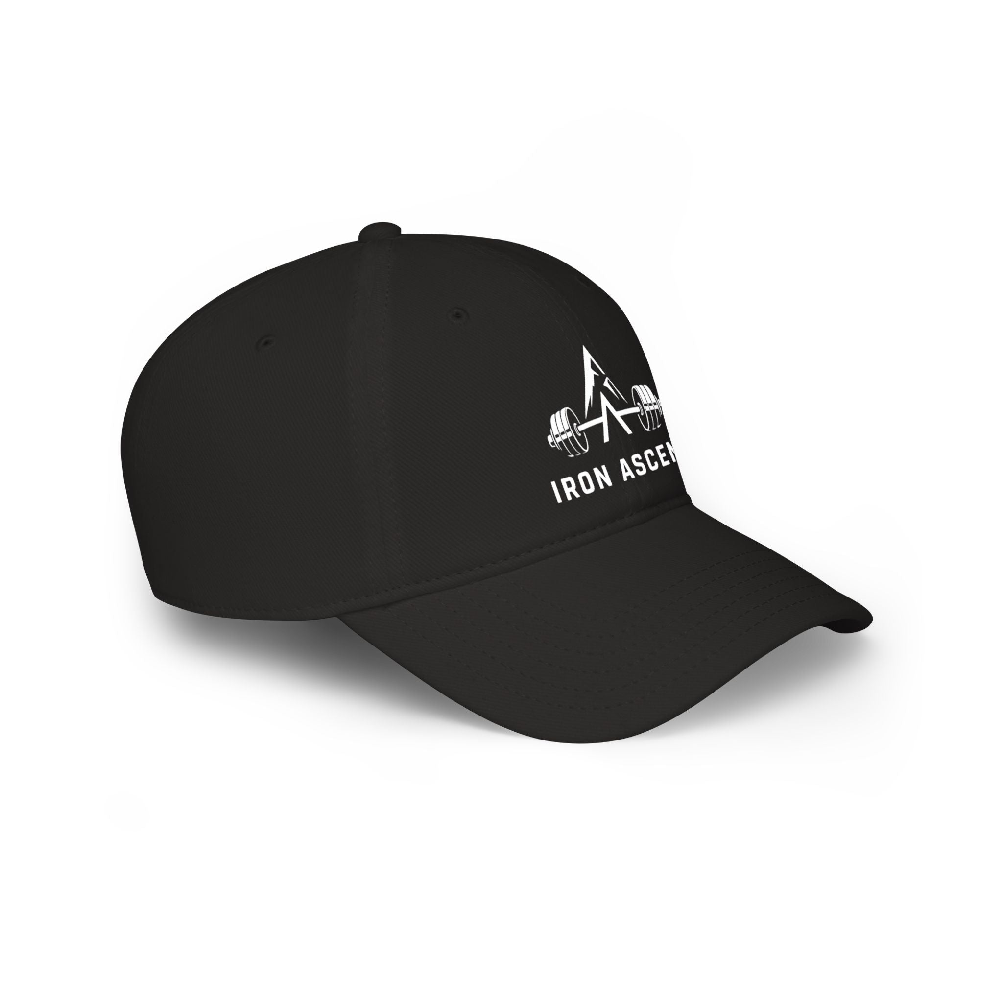Iron Ascent Barbell Logo Baseball Cap — Fitness Weightlifting Hat