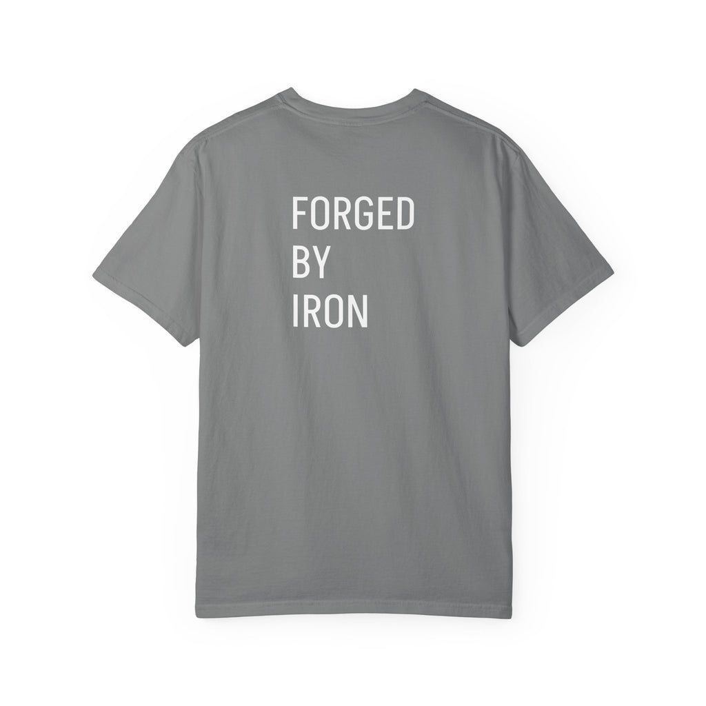 Forged By Iron T-Shirt — 'Iron Ascent' Minimal Gym Tee