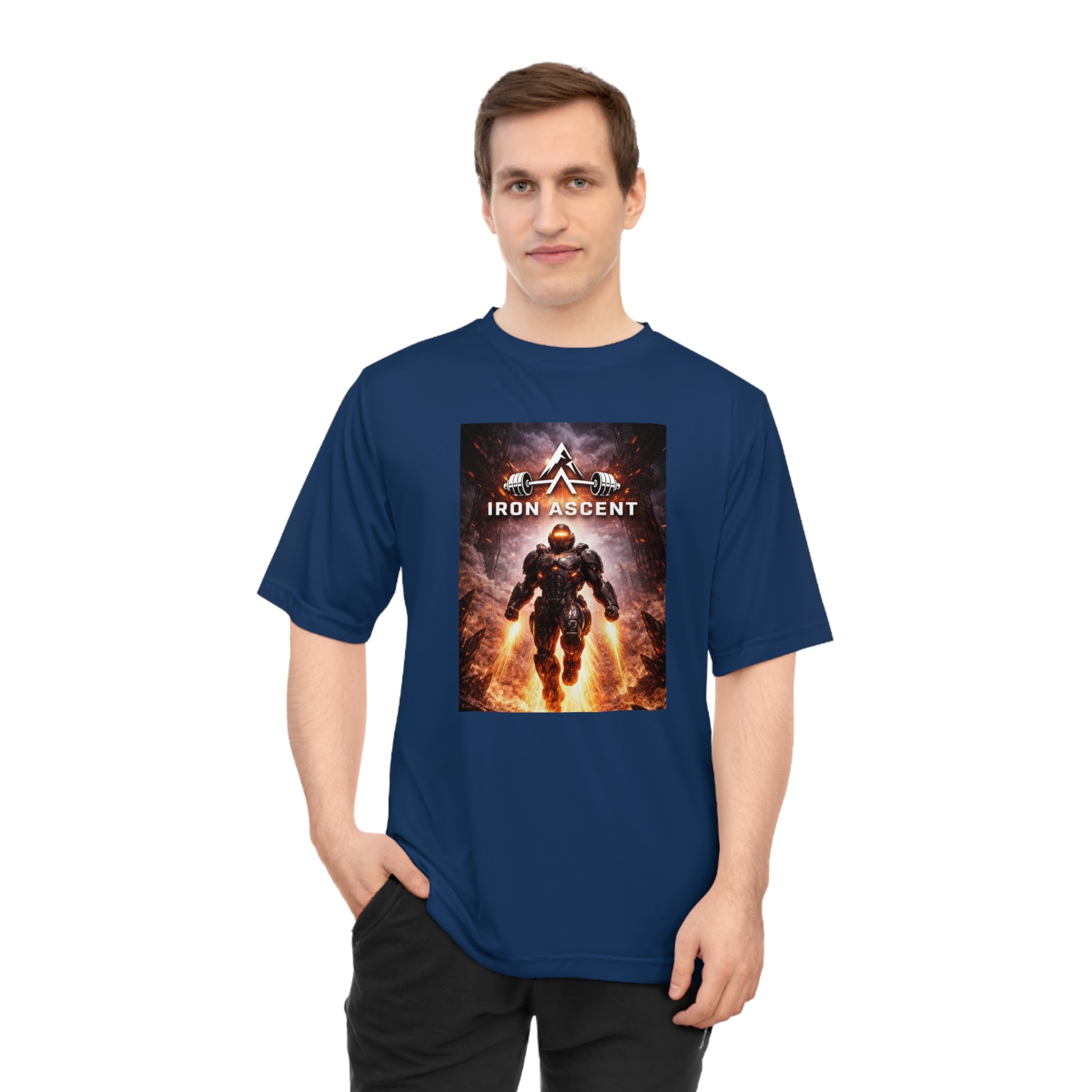 Iron Ascent Performance Tee — "Forged by Iron" Graphic