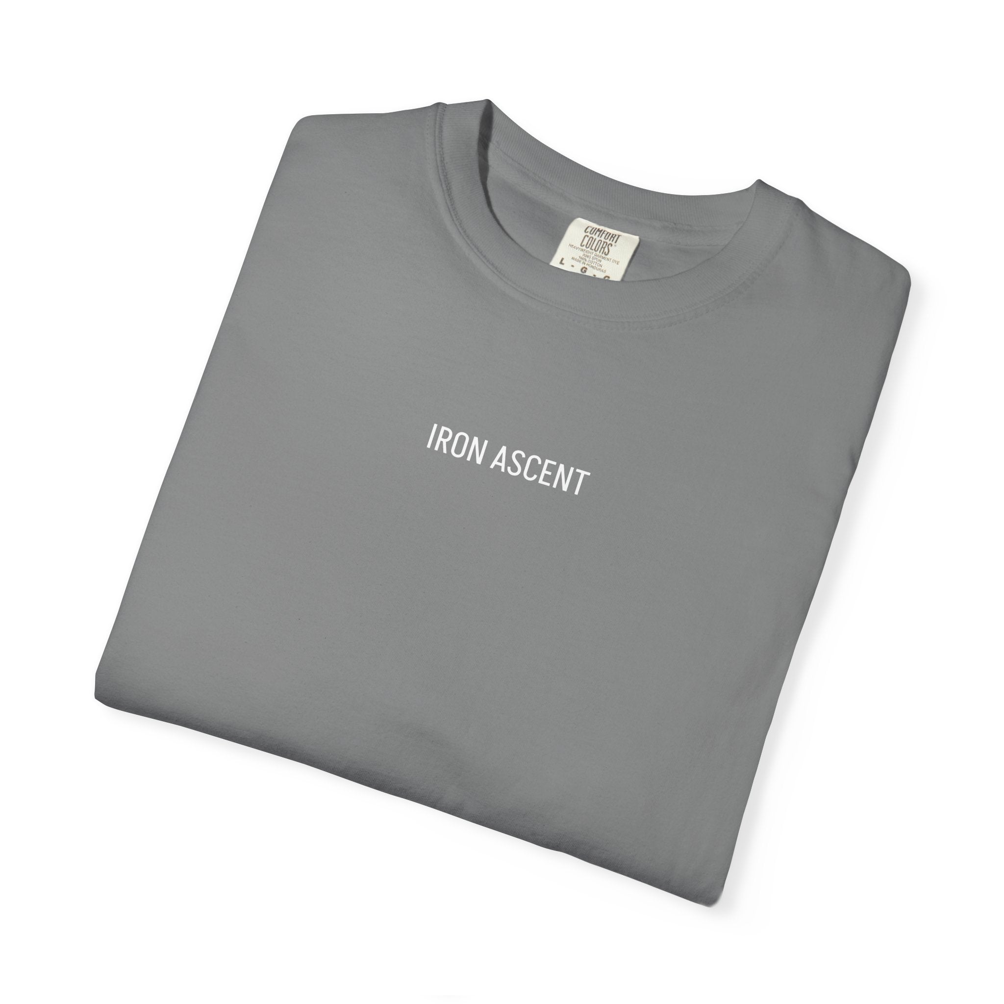Forged By Iron T-Shirt — 'Iron Ascent' Minimal Gym Tee