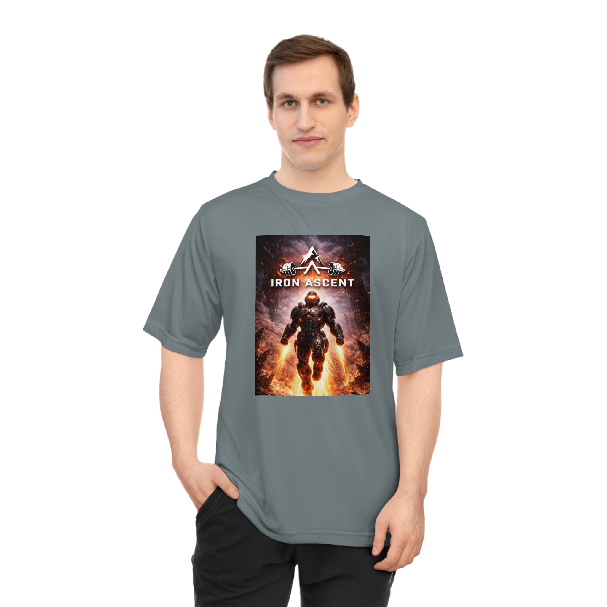 Iron Ascent Performance Tee — "Forged by Iron" Graphic